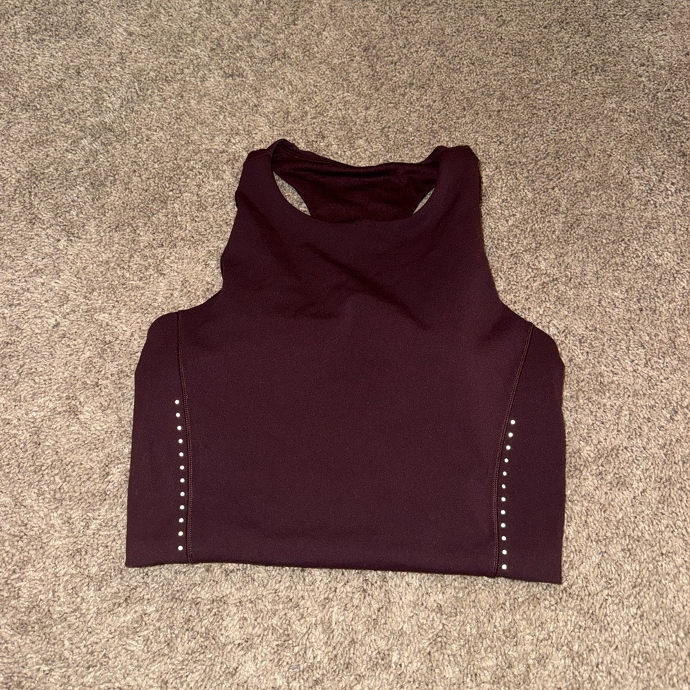 Lululemon Athletica Dark Purple Crop Top
